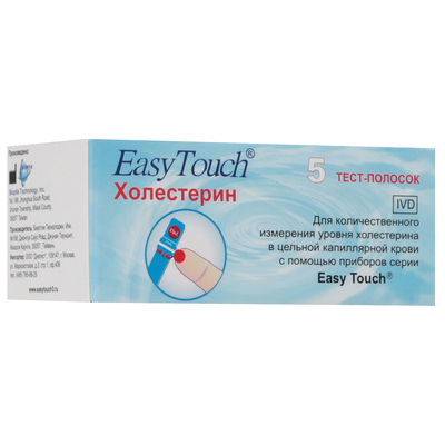 Тест-полоски ИзиТач Easy Touch на холестерин №5